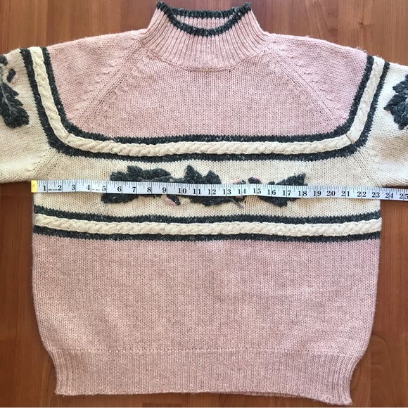 ESPRIT SPORT | Vintage 80’s Sporty Pink & Grey Wool Blend Knit Sweater Size L - Picture 12 of 13